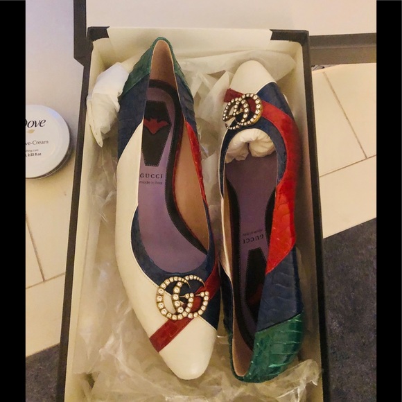 Gucci snakeskin G pumps NWT - Picture 2 of 7